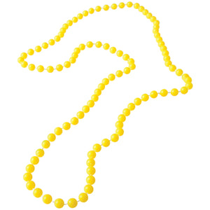 Bead Necklaces Yellow Party Favor (1 Dozen)
