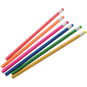 Glitter Stationery Pencils (One Dozen)