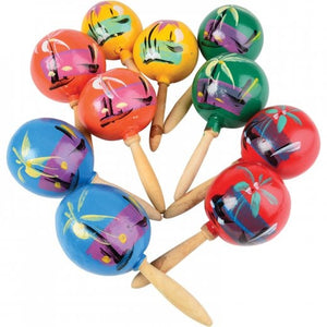 Wooden Maracas (Two Pair) by US Toy