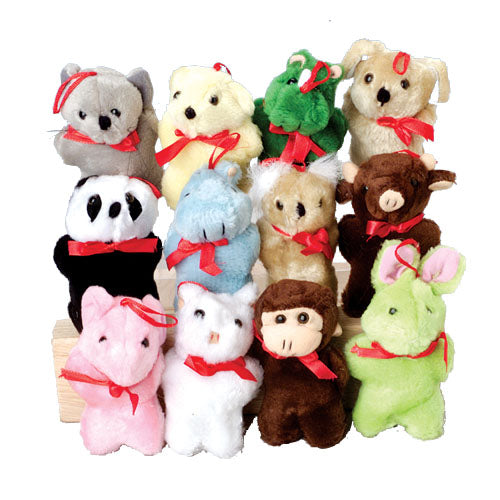 Plush Toy Animal Assortment (One Dozen)