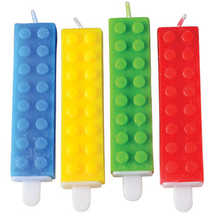 Block Mania Candle Party Favor (pack of 4)