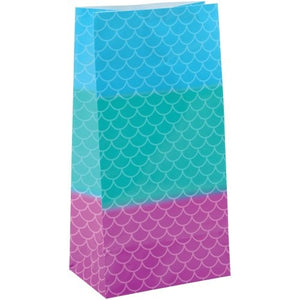 Mermaid Paper Bags Party Supply (1 Dozen)