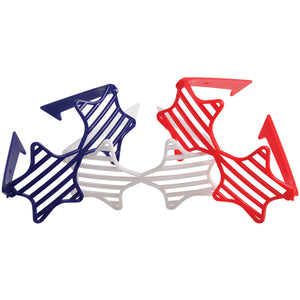Patriotic Shutter Star Toy Glasses - Costume (one dozen)