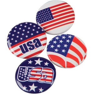 Usa Buttons Party Favor (set of 24)