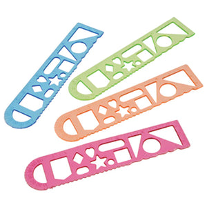 6" Stencil Rulers Stationery (One Package)