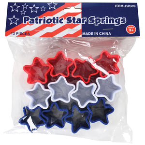 Patriotic Star Springs Toy (1 Dozen)