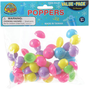 Mini Poppers Toy Set - 72 Pieces