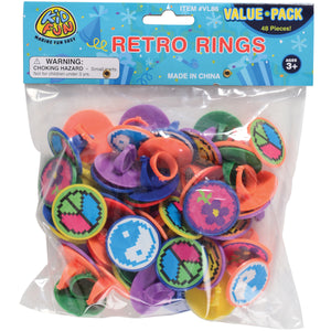 Retro Rings - 48 Pieces Novelty