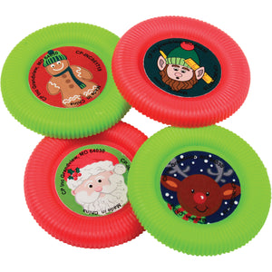 Christmas Disc Shooters Toy (Pack of 8)